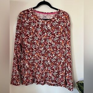 ❗️💲CLOSEOUT SALE: $5 💲❗️- Croft & Barrow Floral Long Sleeve Top